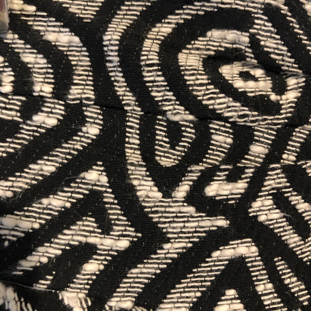 Eva Franco black white ruffled bubble skirt size 0 - Picture 3 of 8